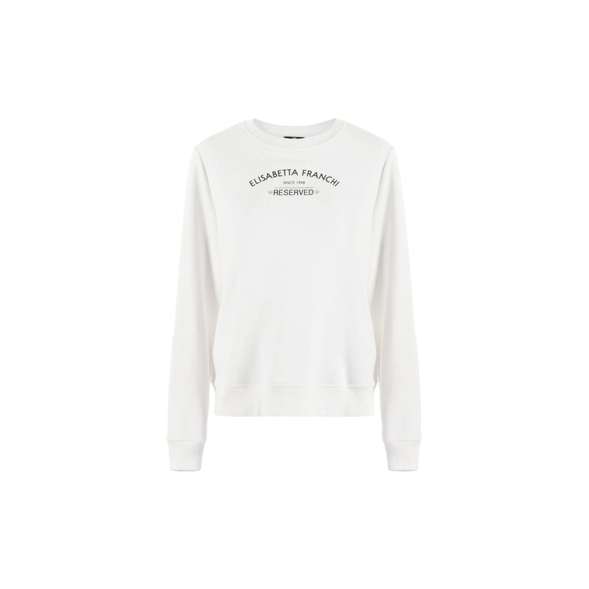 Elisabetta Franchi Felpa con logo applicato EFFE125.0