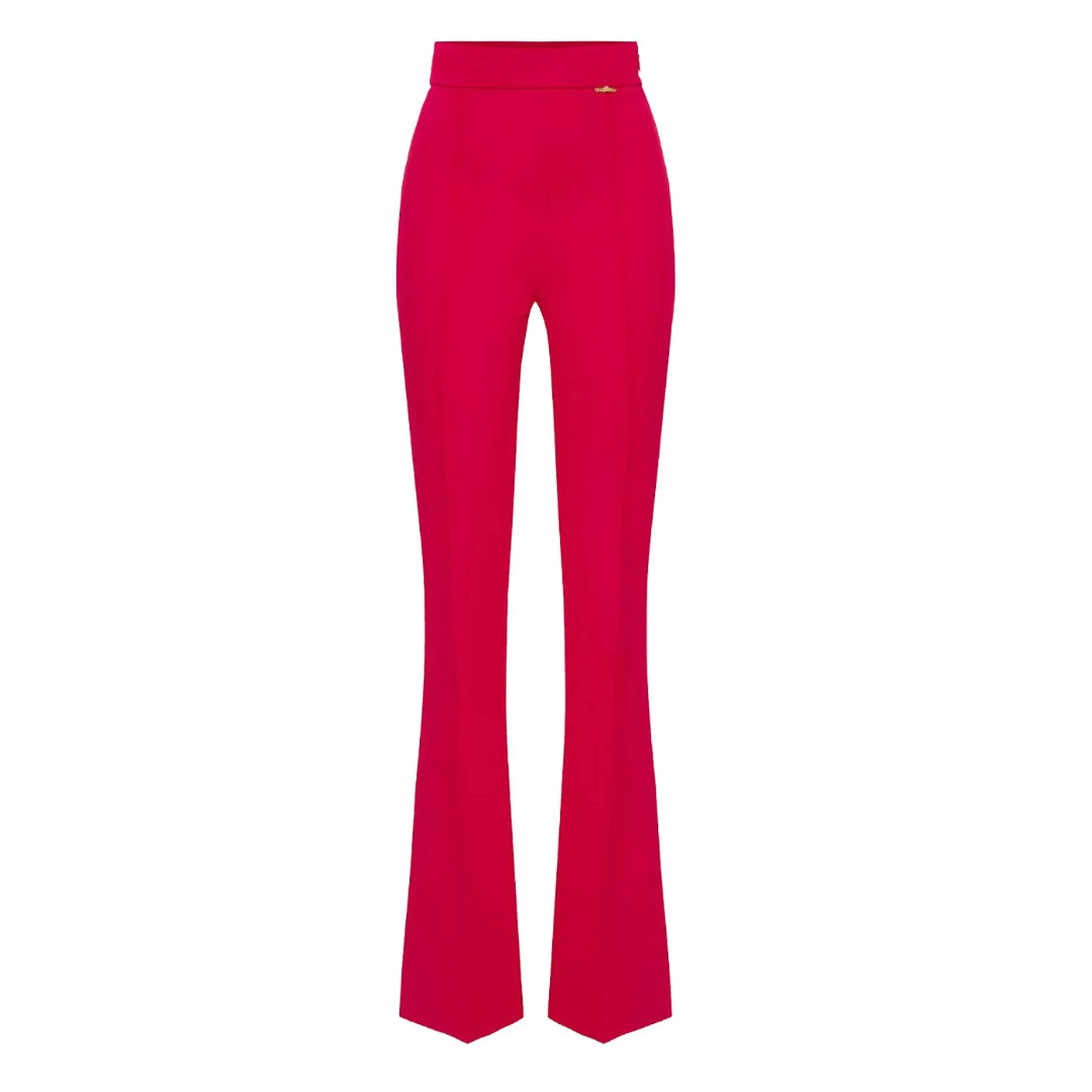 Elisabetta Franchi pantaloni slim in crepe panna