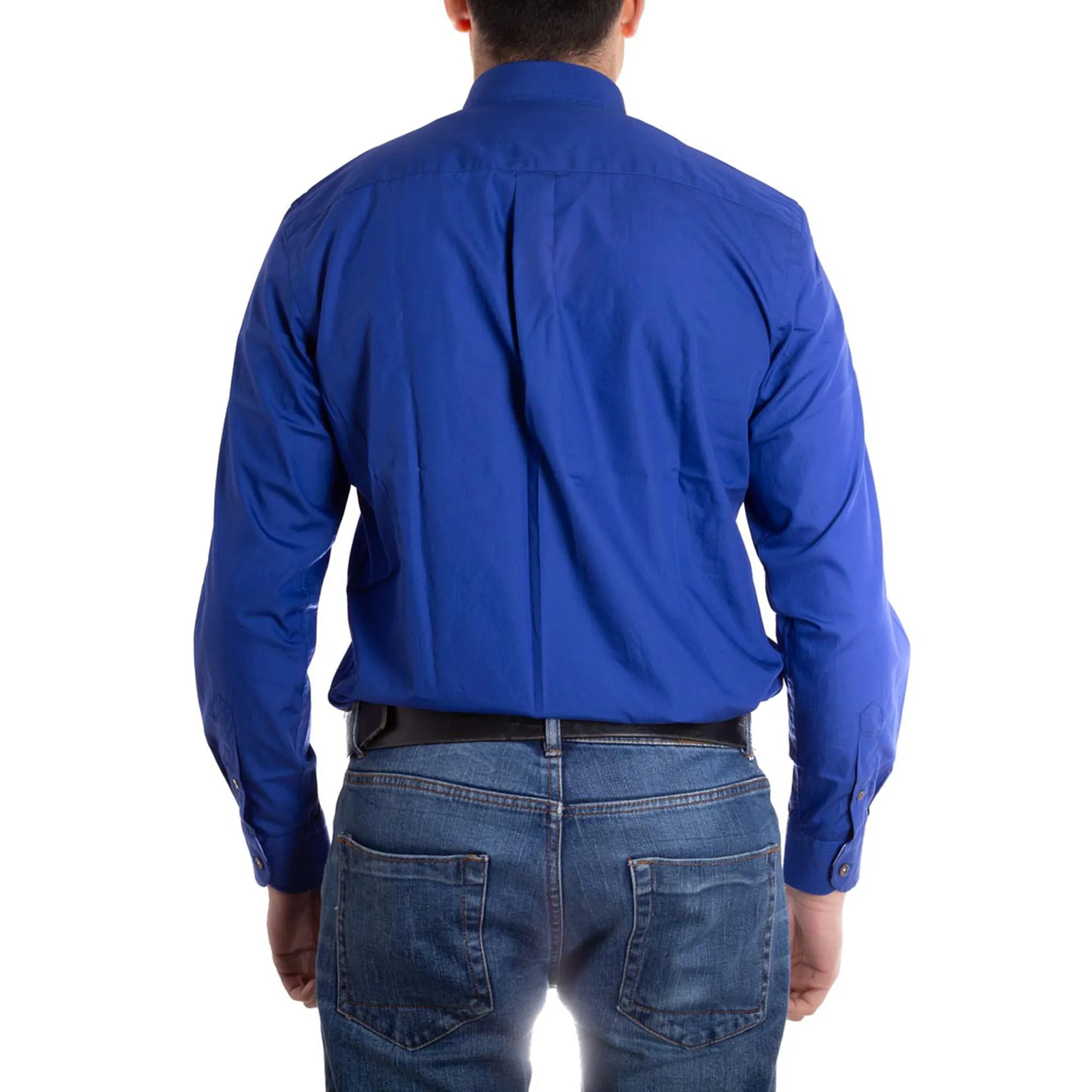 Camicia Da Lavoro Casamoda In Puro Cotone: Comfort Fit, Colore Blu Scuro (Taglia 58) - 5
