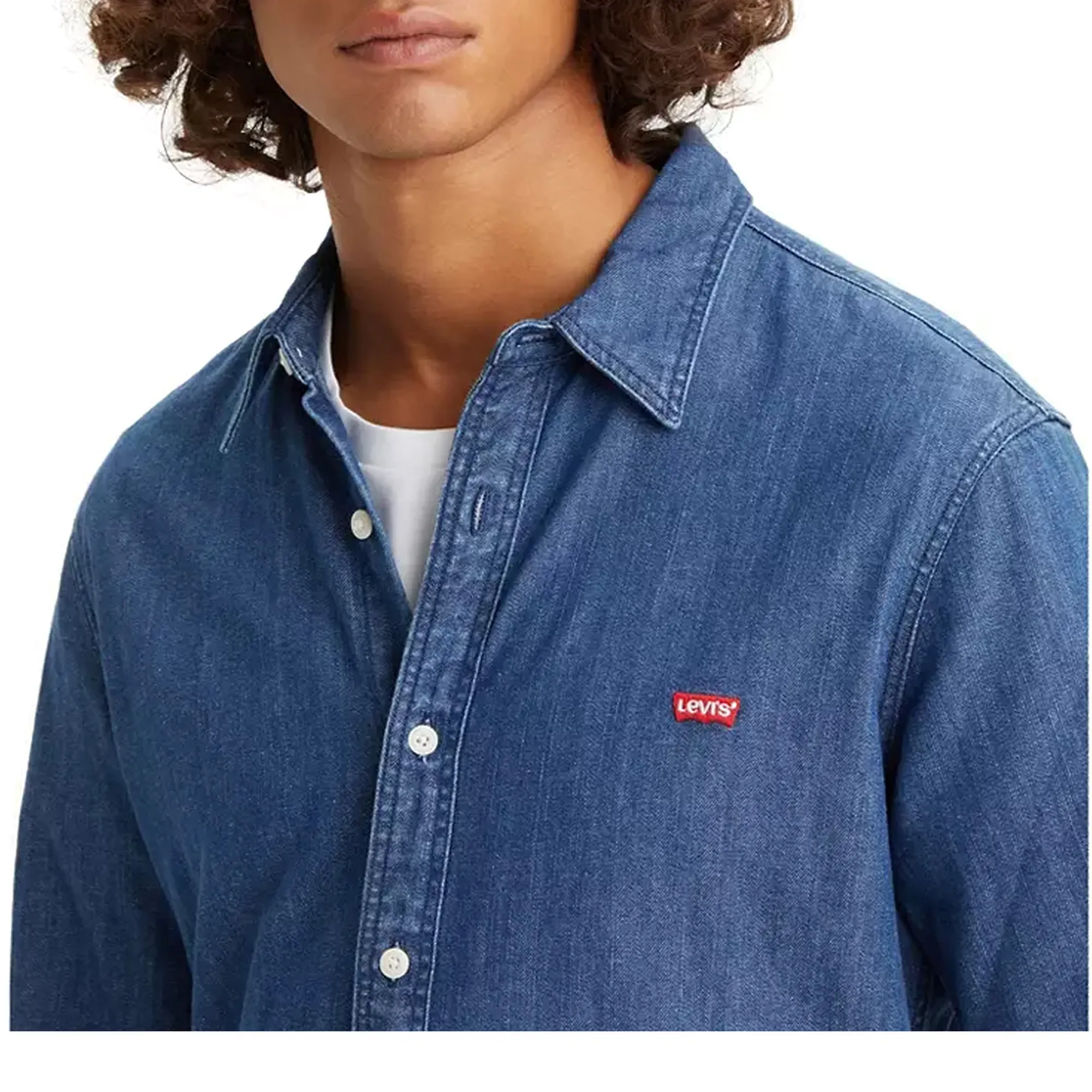 Levi's LS Battery HM Shirt - Camicia Slim Fit Uomo, Maniche Lunghe, Cotone Leggero