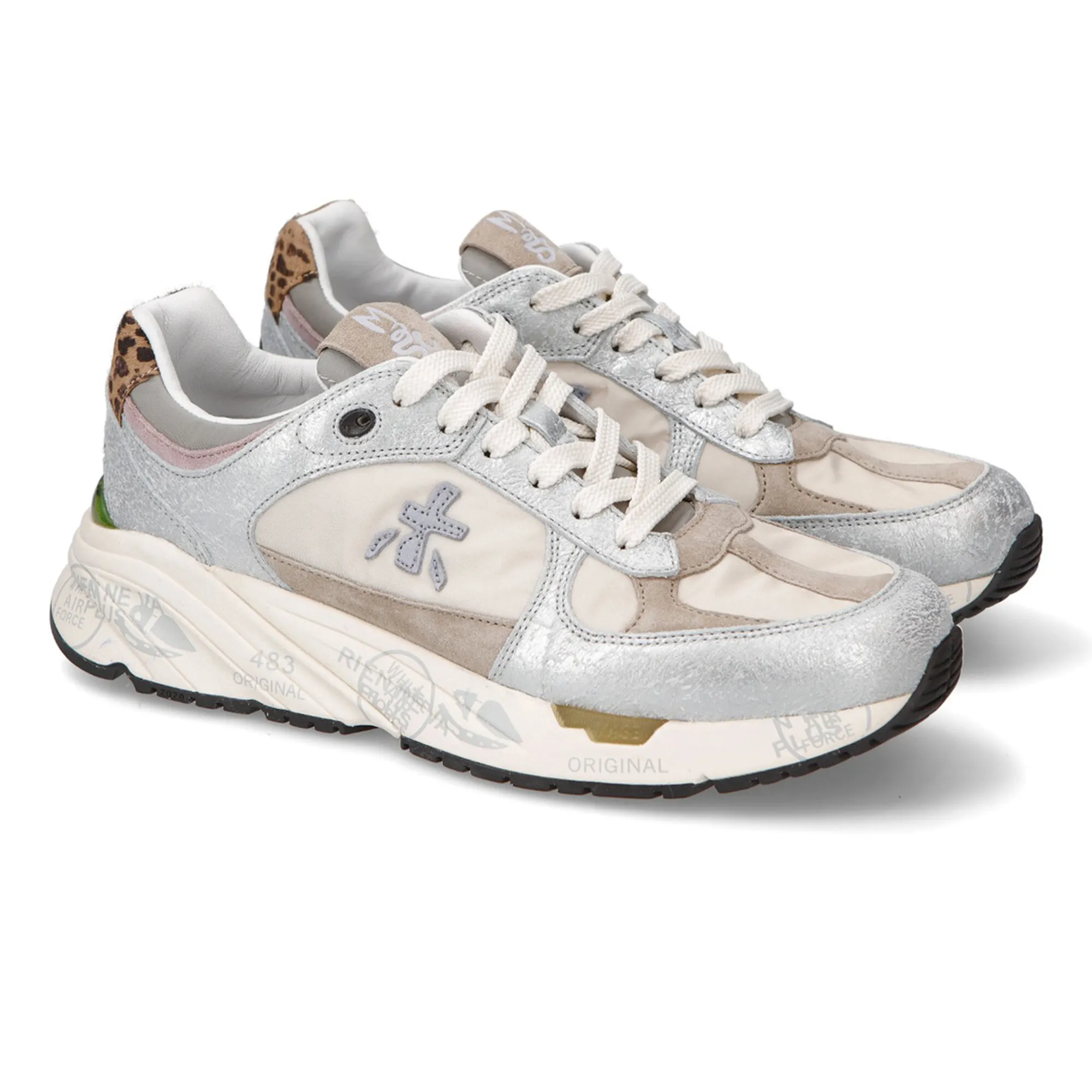 Premiata - Zapatillas beige con rosa Mased 6257G - BLS Fashion