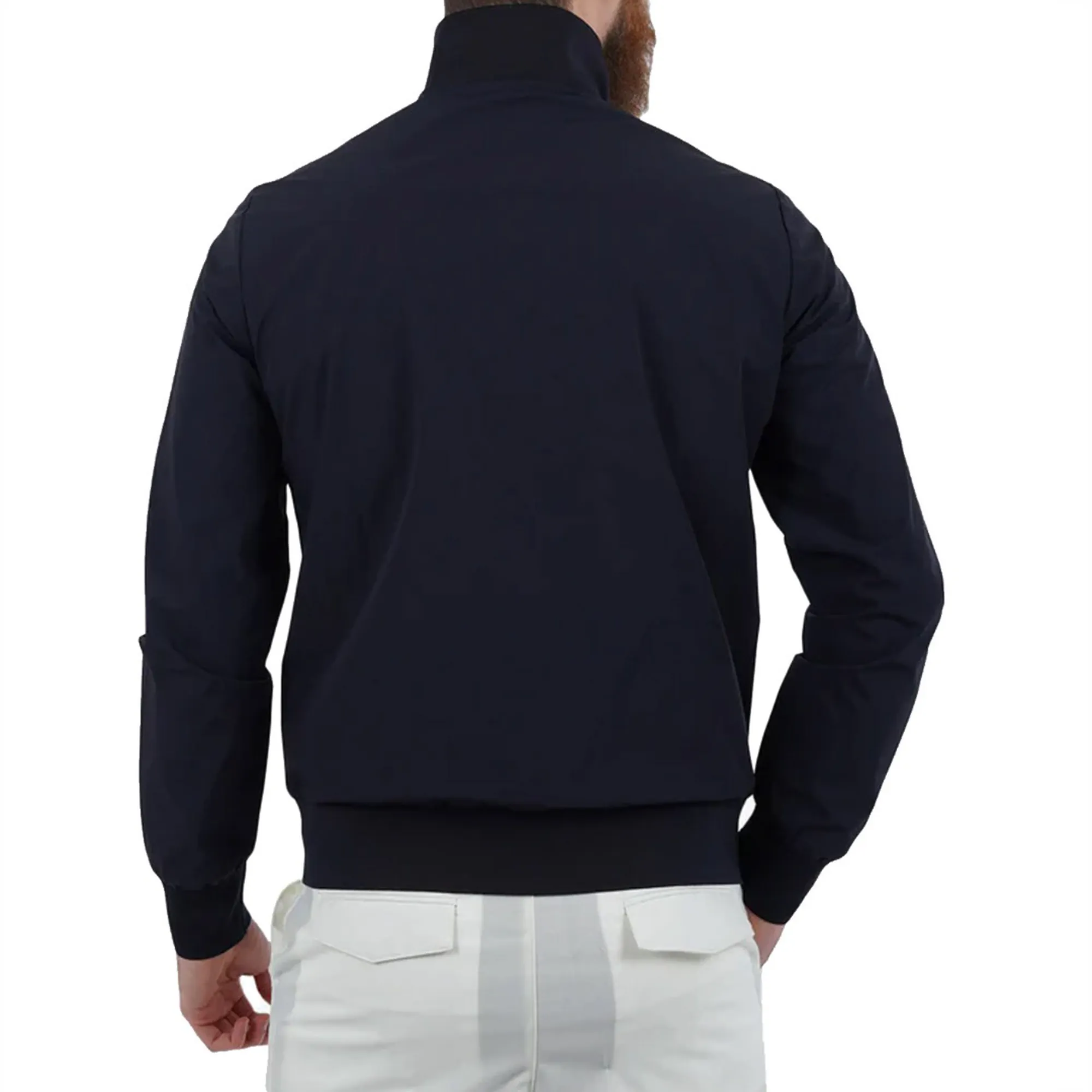 RRD Giubbino Impermeabile Blu Con Cappuccio 20804